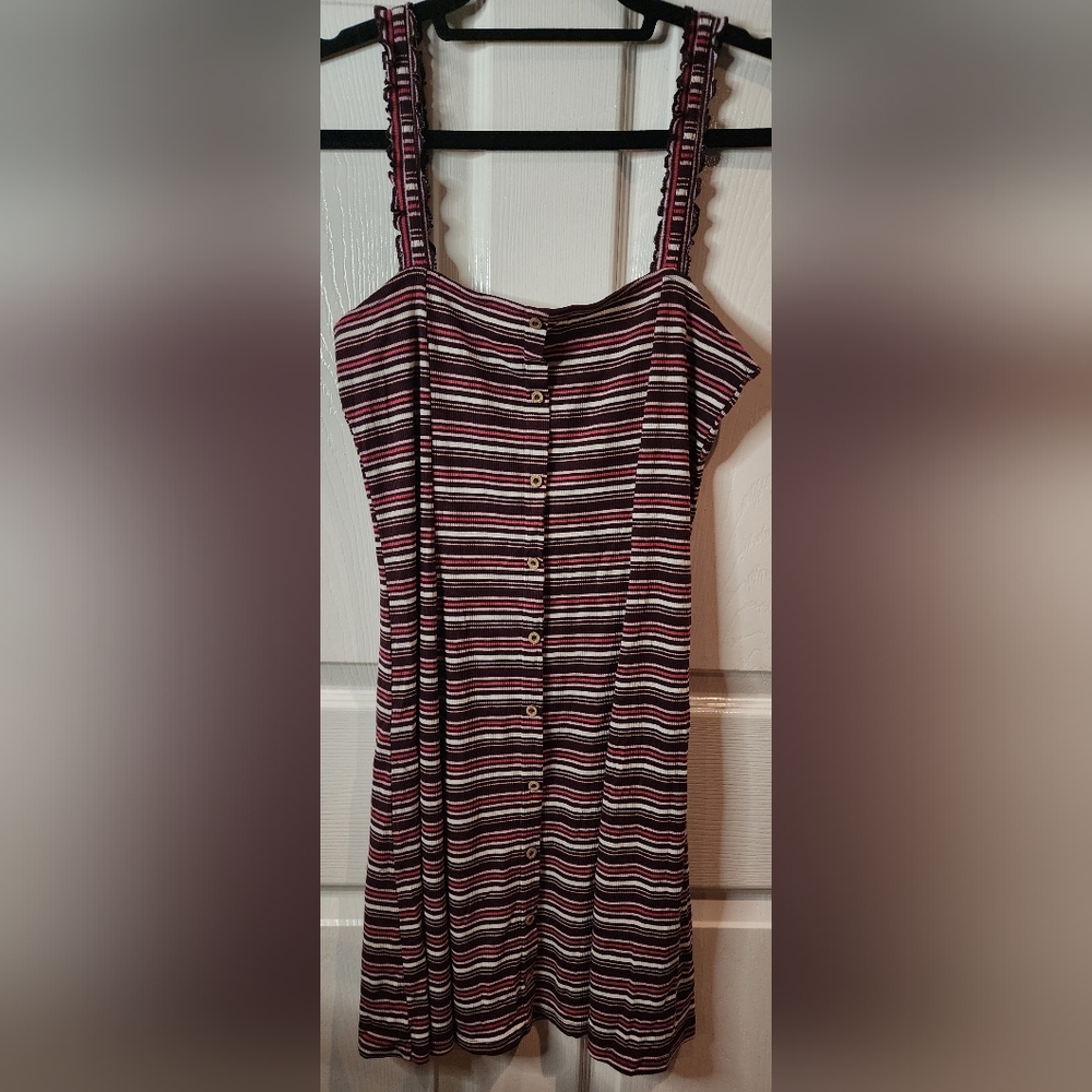 Aeropostale Striped Button-Up Dress Size XL